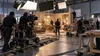 Illustrative view of a film and television crew working on a professional soundstage