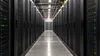 AI-generated illustration of a generic server corridor; not a photograph of the proposed Lordstown data center or an identified facility.