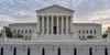 Illustrative early-morning view of the U.S. Supreme Court building and its front steps in Washington.
