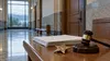 A generic sheriff badge, legal papers and a judge’s gavel outside an empty Pacific Northwest courtroom.