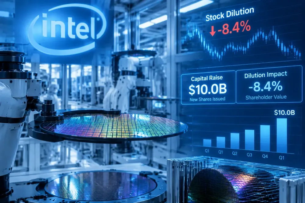 Intel Asks Investors for $15 Billion, Betting Its Foundry Turnaround Can Outrun Dilution Fears