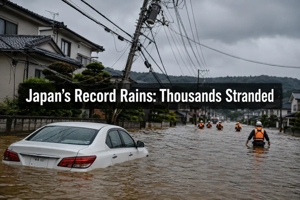 Japan's Record Rains: Thousands Stranded, Eight Dead in August 2026