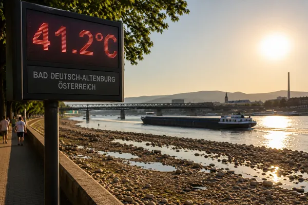Europe's Heat Records Fall Twice in 48 Hours as 41.2°C Reading Forces Power Plants Offline