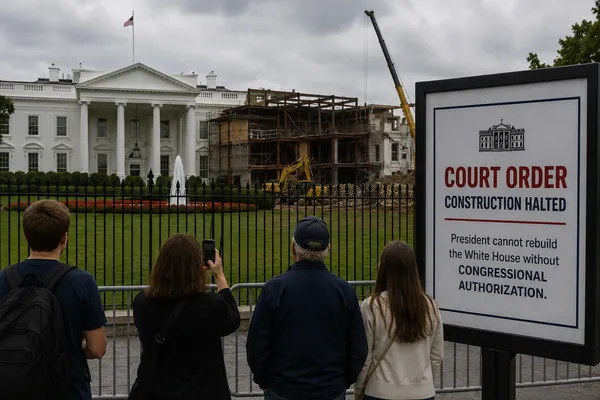 Federal Judges Rule Trump Cannot Rebuild the White House Without Congress, Setting Up a Supreme Court Test of Presidential Power