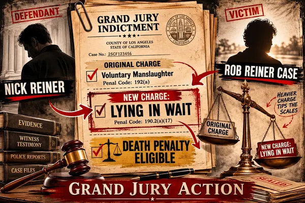 Grand Jury Adds 'Lying in Wait' Charge Against Nick Reiner, Opening Door to Death Penalty in Rob Reiner Murder Case