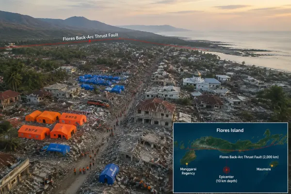 A 2,000-Kilometer Fault Line Indonesia Barely Knew It Had Just Killed at Least 53 People