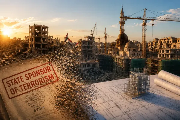After 47 Years, U.S. Removes Syria From Terrorism Sponsor List as a $216 Billion Reconstruction Bill Tests Whether Sanctions Relief Can Unlock Capital