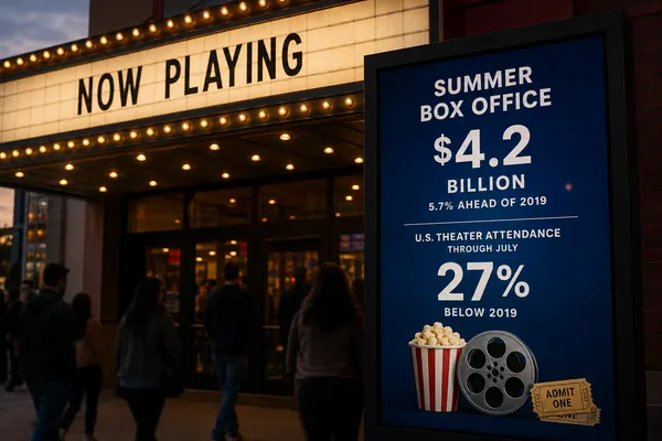 “Spider-Man” Crosses $2 Billion as the Summer Box Office Hits $4.2 Billion — While U.S. Theater Attendance Still Trails 2019 by 27%