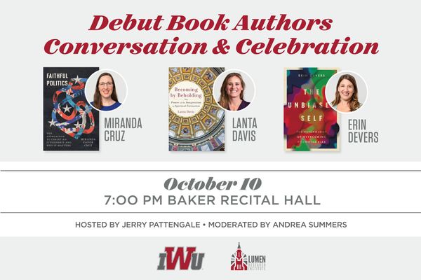 IWU to Hold Event Celebrating First-Time Faculty Authors
