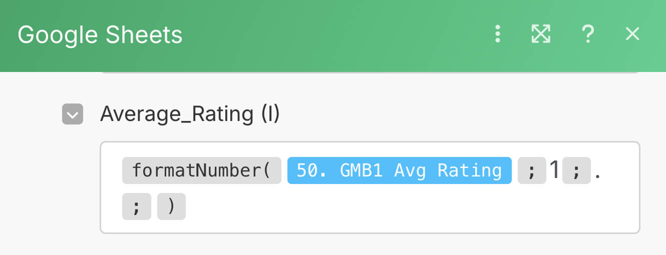 formatNumber function in use