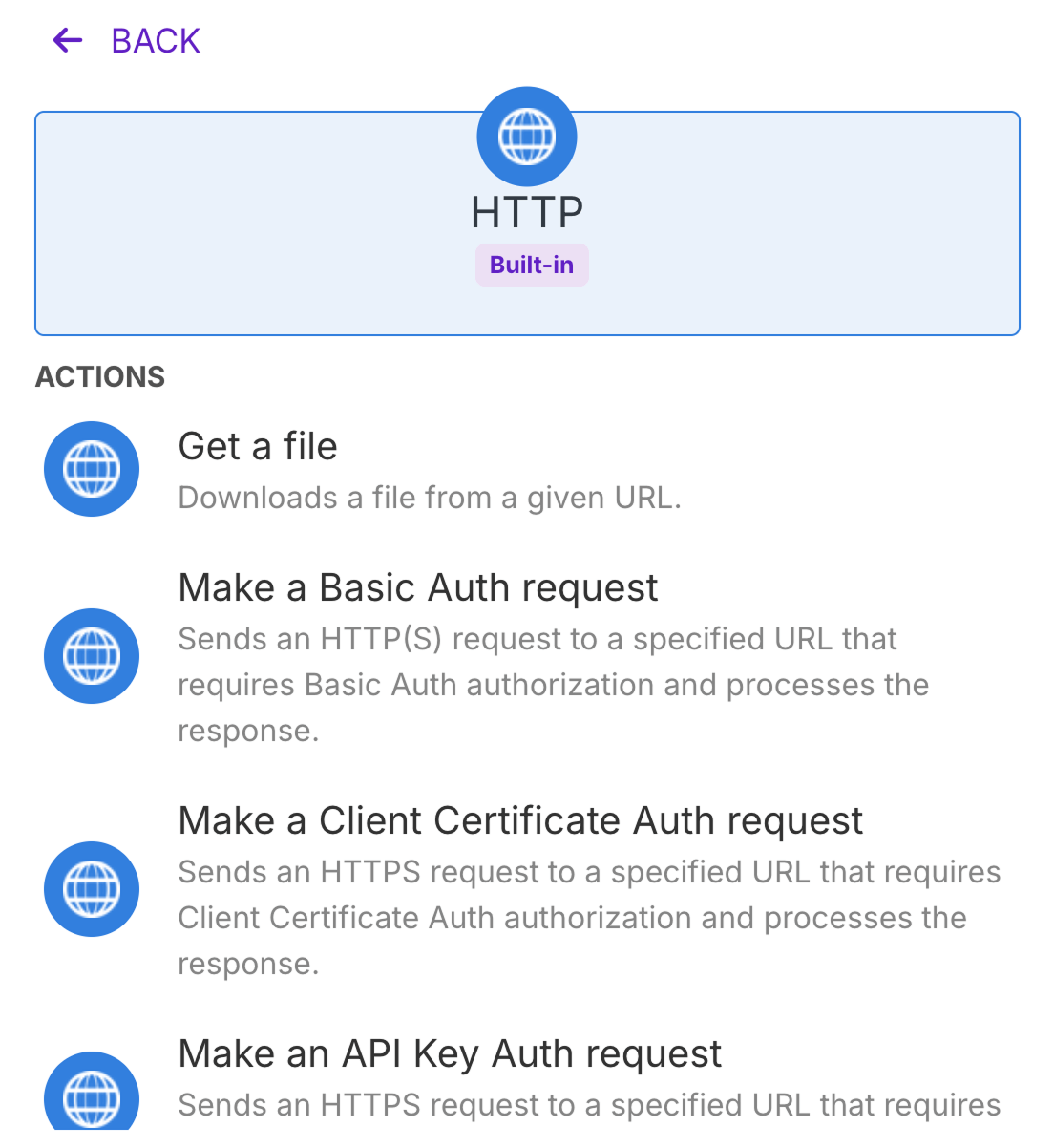 Make.com's HTTP App with modules