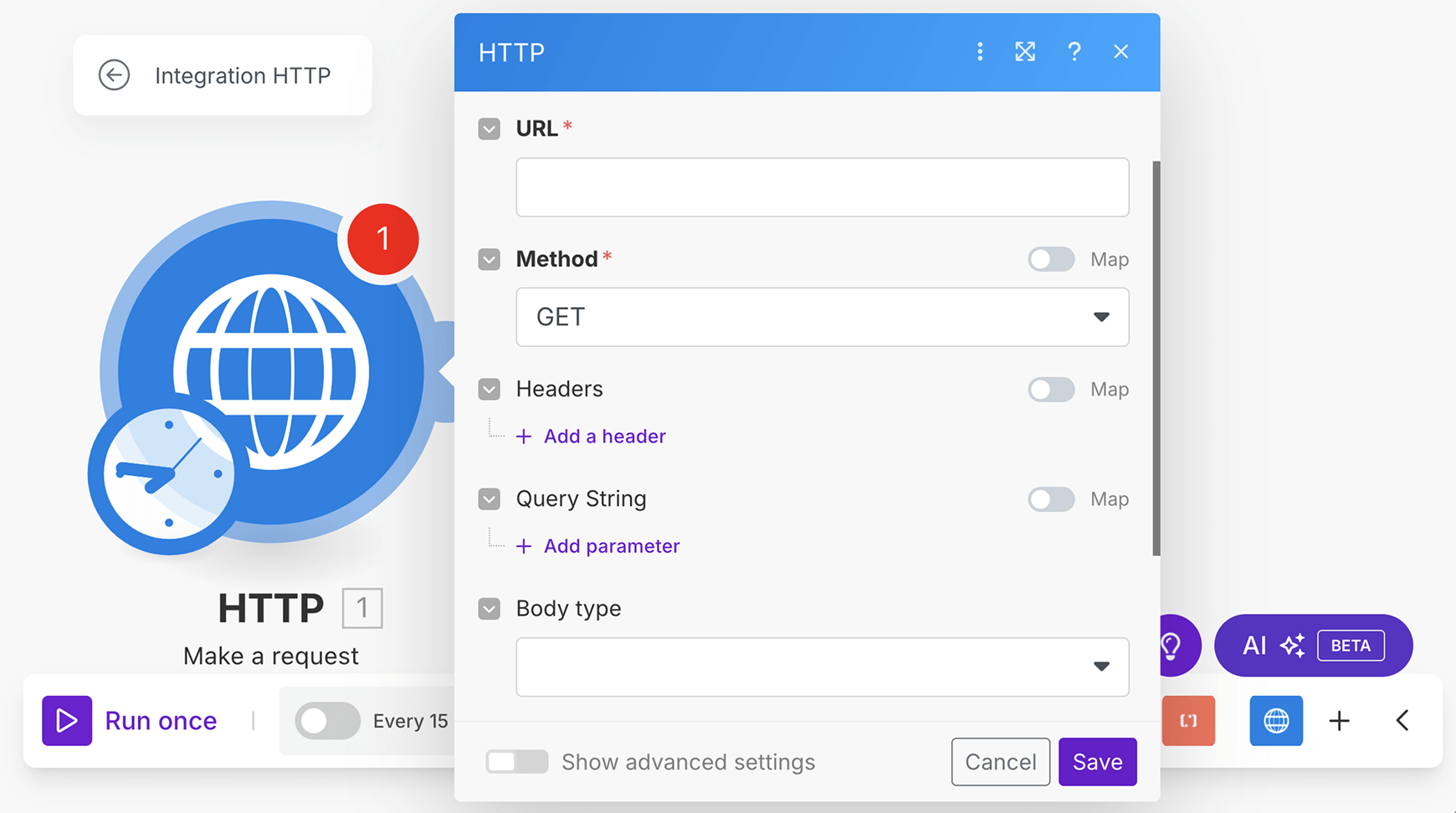 HTTP module configuration settings