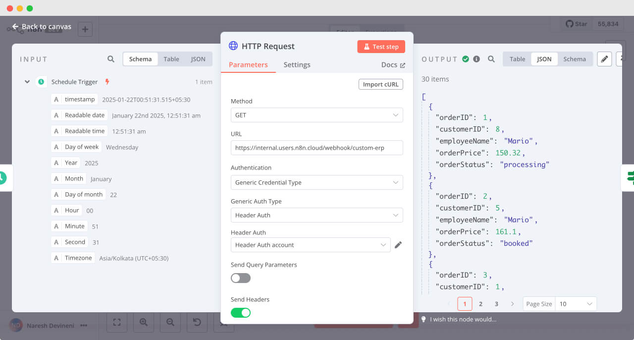Complex UI of N8N