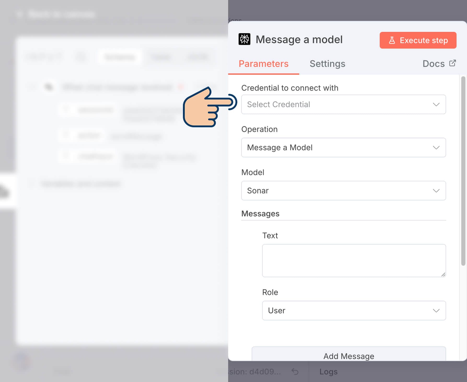 Option for creating Perplexity AI credential