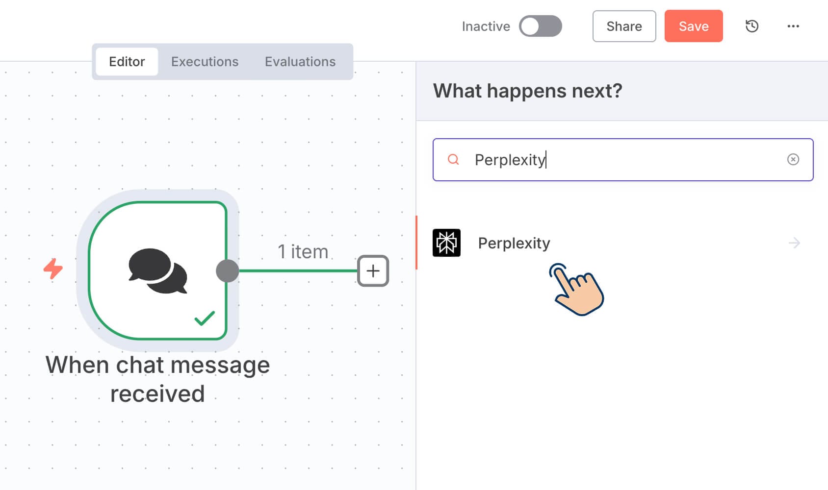 n8n Node search results