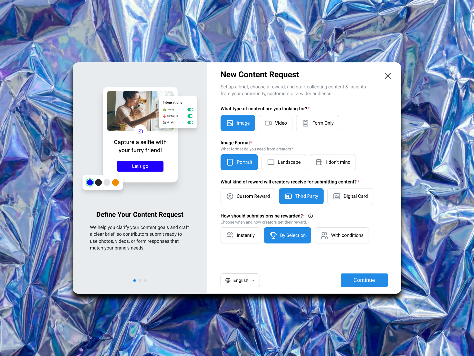 Selecting winning customer photos in a Shopify photo contest