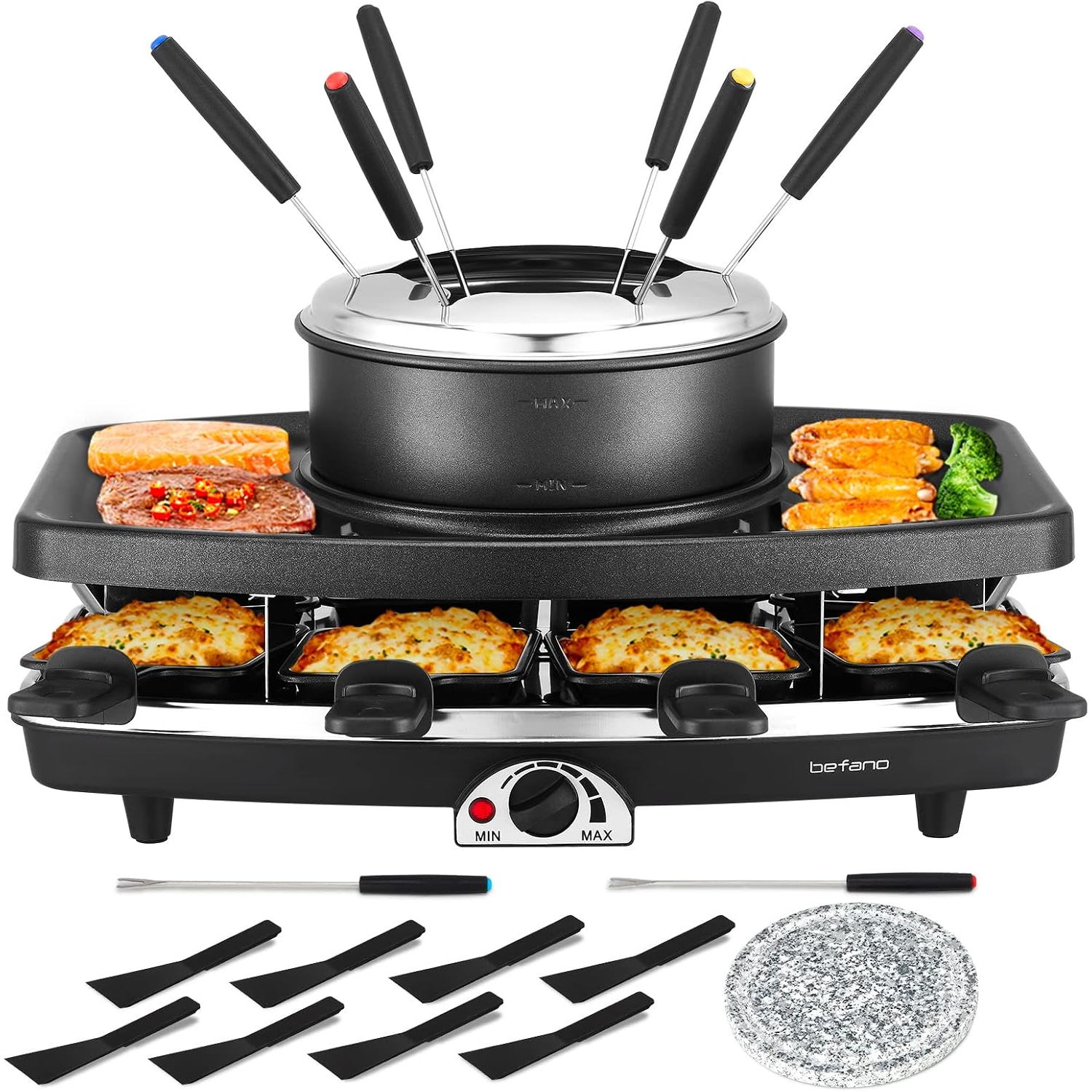 Raclette Fondue Grill - available on Amazon