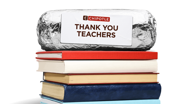 Chipotle Is Giving Away 200,000 Free Entrées to Teachers and Healthcare Workers