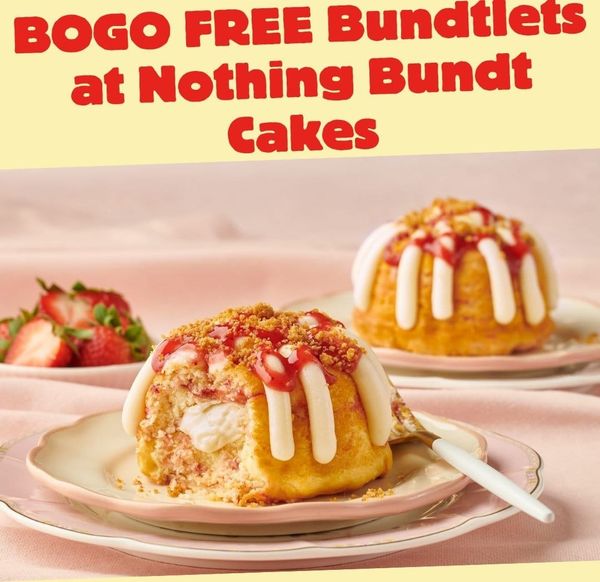 Buy one Bundtlet, get one free at Nothing Bundt Cakes — this weekend only