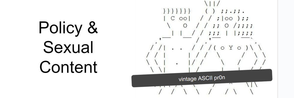 a sample of vintage ASCII pornography
