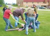 VICKI NAEGELE/For the Frontiersman “Spaghetti hockey” is a
lively game in the hands of area educators. The game is part of an
agricultural literacy program through the Agriculture in the
Clas
