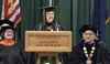 UAA graduate Barbara Kahula speaks at the Spring 2024 Commencement ceremony. Courtesy photo.
