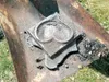 ROBERT DeBERRY/Frontiersman A freshly poured metal heart sits
cooling on a shovel at the Art on Fire event Saturday.