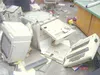 Courtesy photo Computers and other equipment are smashed on the
floor at Willow Elementary School, where vandals caused about
$150,000 damage over the weekend.