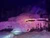 An Alaska Railroad (ARRC) freight train left Whittier at 0106 traveling northbound encountered an avalanche at 1:58 a.m. Tuesday that caused a derailment of two locomotives and partial derail