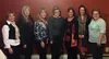 The seven guest readers at Wednesday night's Alaska Women Speak event at Jitters Coffee Shop in Eagle River. From left: Nan Botts, Wendy Brooker, Lois Simenson, Mary Samuel, Christy Everett, 