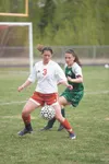 Ashlynn Frizzelle is one of three former Wasilla Warriors on the Peninsula College Northwest Athletic Association of Community College women’s championship soccer team. ROBERT DeBERRY/Frontie