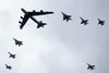 U.S. Air Force, Japan Air Self-Defense Force and Royal Australian Air Force aircraft fly in formation during a photo exercise at COPE North 20, at Andersen Air Force Base, Guam, Feb. 19, 2020