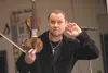 Six-string electric violinist Geoffrey Castle gets students at
Butte Elementary School pumped up before the start of his live
performance Friday morning.
 ROBERT DeBERRY/Frontiersman