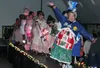 Nancy Carmen pauses to pose for a photo at the end of the runway during the end-of-show parade at the 2016 Wearable Art Show hosted by the Valley Arts Alliance at the Palmer Depot on Saturday