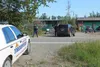 Alaska State Troopers work the scene of a shooting in Butte May 27. Emergency responders transported one man to the hospital with life-threatening injuries after the shooting, which occurred 