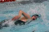 Colony’s Amaretta Settle races in the girls 500-yard freestyle final Saturday, Nov. 2, 2019, at the Northern Lights Conference swimming and diving championships at Kenai Central High School. 