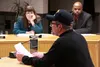 Dino Belligotti testifies before the Wasill City Council Monday about the fate of the Veterans' Memorial Wall of Honor. Some members of local veterans' groups say the memorial will have to be