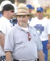 JEREMIAH BARTZ/Frontiersman Vince Tubbs, an assistant coach with
the Palmer High School football program, stands on the sideline
during a Palmer win over Kodiak in 2005. Tubbs a longtime coac
