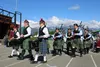Celtic pipe and drum bands from across the state perform at the 2021 Alaska Scottish Highland Games. Jacob Mann/Frontiersman