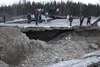 A section of Vine Road is among the most seriously damaged roadways in the Mat-Su Borough following the earthquake that struck Southcentral Alaska Nov. 30. Tim Rockey/Frontiersman