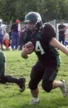 Colony running back David Craig is part of a Knight offense that
scored 35 points against Palmer last week. Photo by JEREMIAH BARTZ/
Frontiersman.
