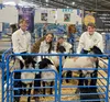 Above is the Repnow family, with their market lambs that were each sold.  Maria Beck/For the Frontiersman