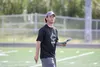 Colony head coach Rhett Magner looks on as the varsity offense runs through plays during a team practice Aug. 13 at Colony High School. Magner, a former Colony High standout, is in his first 