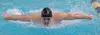 Colony's Isaiah Hulien competes in the boys 100-yard butterfly during the ASAA state championships at the Bartlett Pool. J. David McChesney/Frontiersman