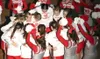 The Wasilla girls basketball team prior to a recent home game. Bruce Eggleston/matsusports.net