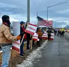 Supporters of Rep. David Eastman in Wasilla. Katie Stavick/Frontiersman