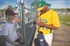 Mat-Su Miners outfielder Christin Stewart signs an autograph for a young fan following a game at Hermon Brothers Field early in the 2013 season. Stewart has been named the Alaska Baseball Lea