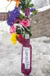 A memorial to Samantha Koenig has sprung up at the park entrance sign to Matanuska Lake State Recreation Area along the Glenn Highway. By:Robert DeBerry