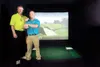 ROBERT DeBERRY/Frontiersman Ron Neffendorf, left, and son Calvin
Culverwell opened the doors of Golf-Shot on Saturday. As a
sports-oriented business, the store offers computer simulators for
