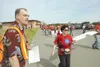ROBERT DeBERRY/Frontiersman Bruce Urban, pictured at left in
this July 4 photo directing parade traffic, was fired from his
position as Wasilla’s recreational and cultural services manager
la
